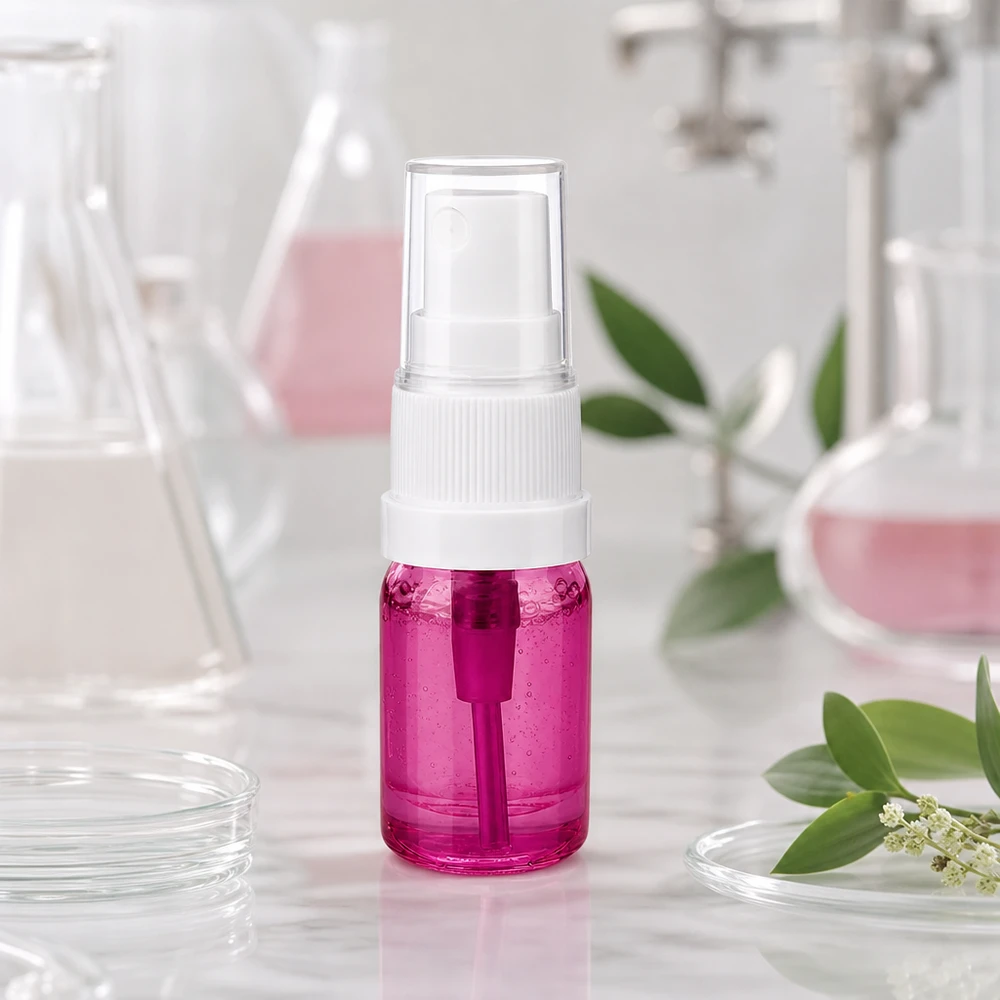 Flacone spray da 5 ml bianco/trasparente Standard PurpleLine UT18/5 Piccolo flacone spray viola da 5 ml con pompetta perfetto per l'aromaterapia e la cosmesi naturale