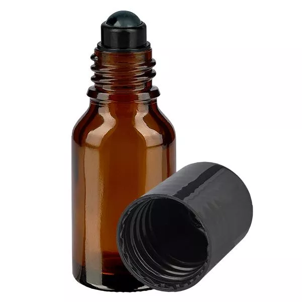 Flacone per deodorante stick in vetro marrone 15 ml, roll-on vuoto Flacone per deodorante stick in vetro marrone 15 ml, roll-on vuoto