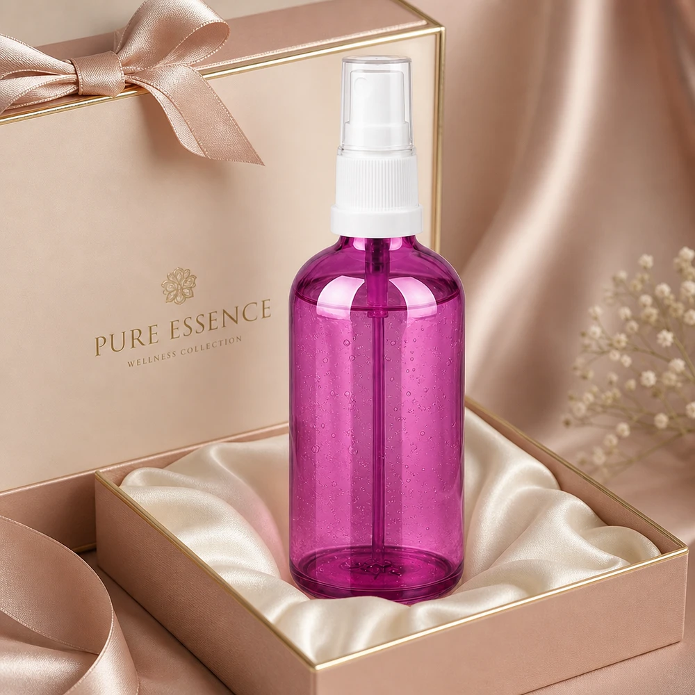 Flacone spray da 100 ml bianco/trasparente Standard PurpleLine UT18/100 Bomboletta trasparente da 100 ml con nebulizzatore fine per applicazioni professionali