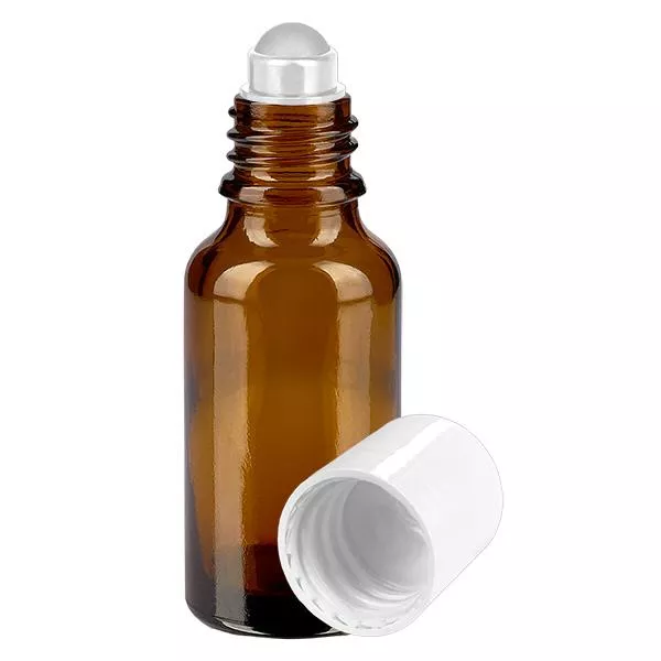 Flacone per deodorante stick in vetro marrone 20 ml, roll-on vuoto Flacone per deodorante stick in vetro marrone 20 ml, roll-on vuoto