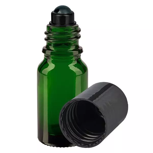 Flacone per deodorante stick in vetro verde 10 ml, roll-on vuoto Flacone per deodorante stick in vetro verde 10 ml, roll-on vuoto