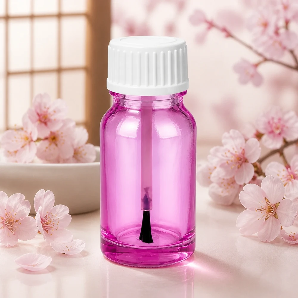 Elegante flacone per pennelli 10ml bianco STD PurpleLine UT18/10 con design elegante per studi di bellezza