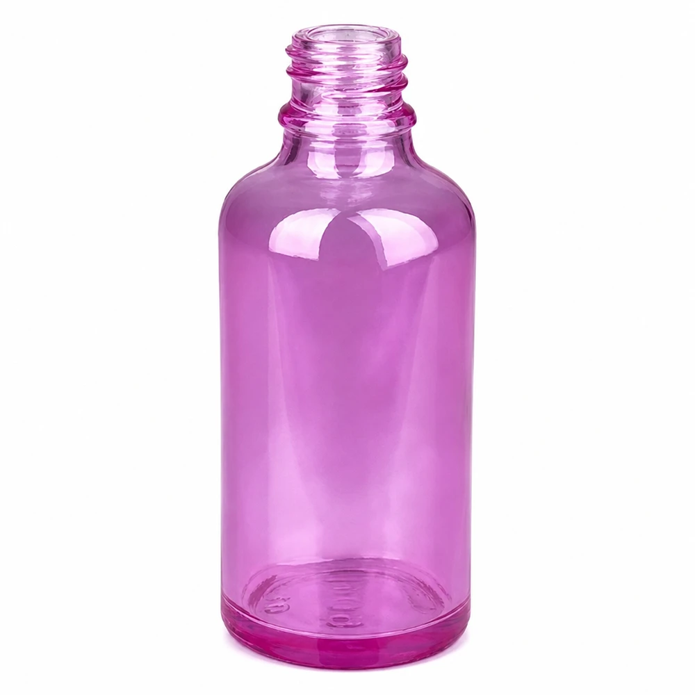 Flacone per spray nasale viola da 50 ml con filettatura UT18 - ideale per farmaci liquidi e soluzioni spray