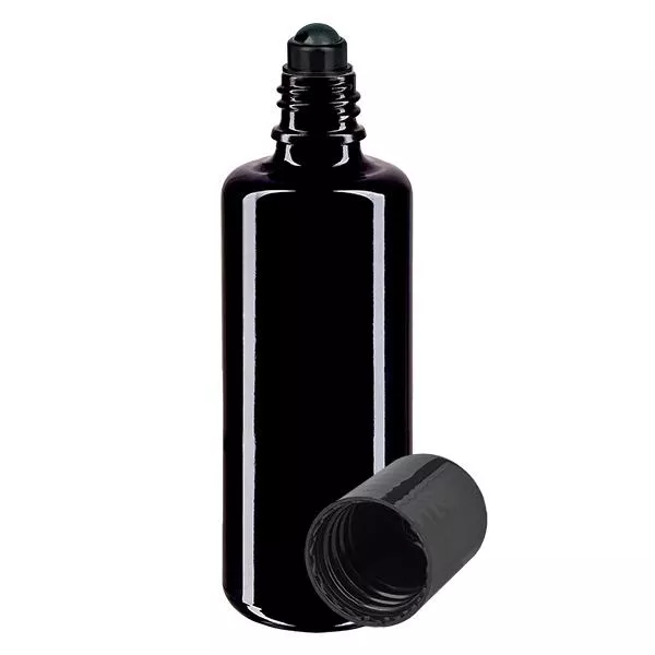 Flacone per deodorante stick in vetro viola 100 ml, roll-on vuoto Flacone per deodorante stick in vetro viola 100 ml, roll-on vuoto