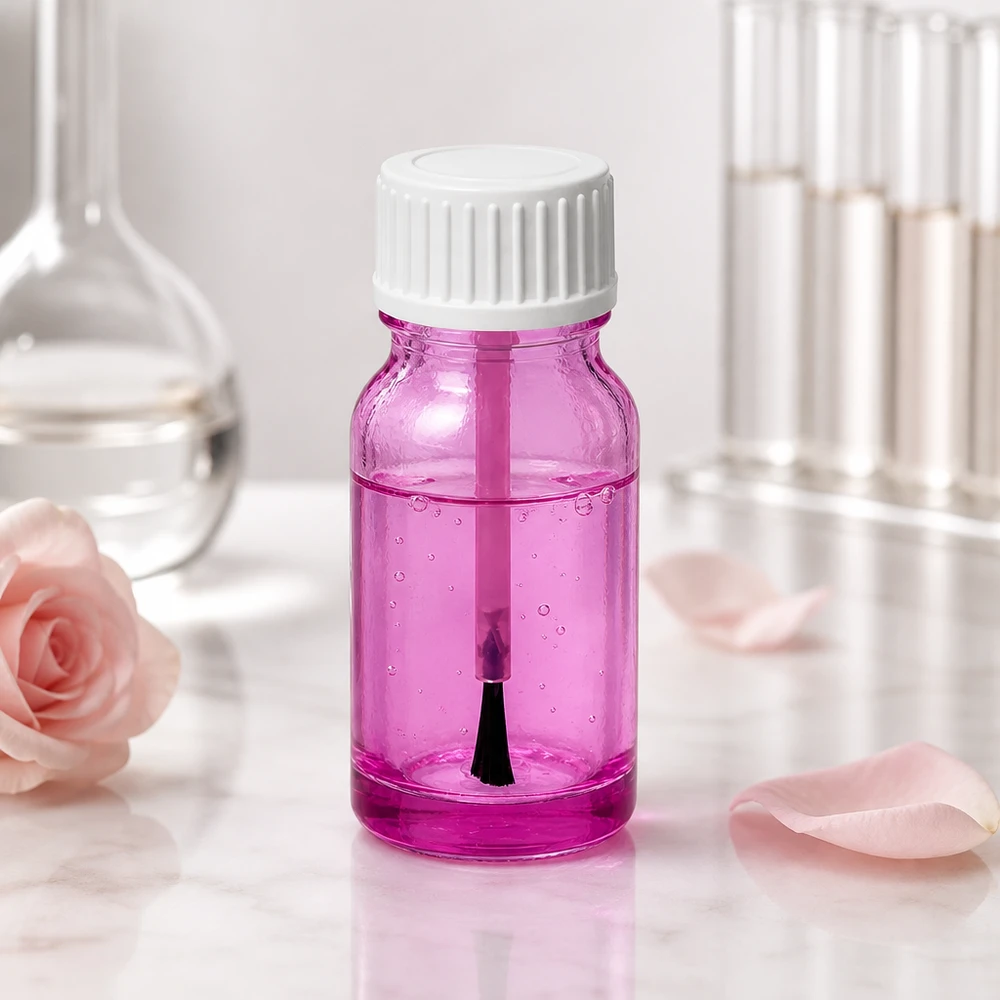 Flacone a pennello da 10 ml bianco STD PurpleLine UT18/10 in materiale di alta qualità per trattamenti di bellezza