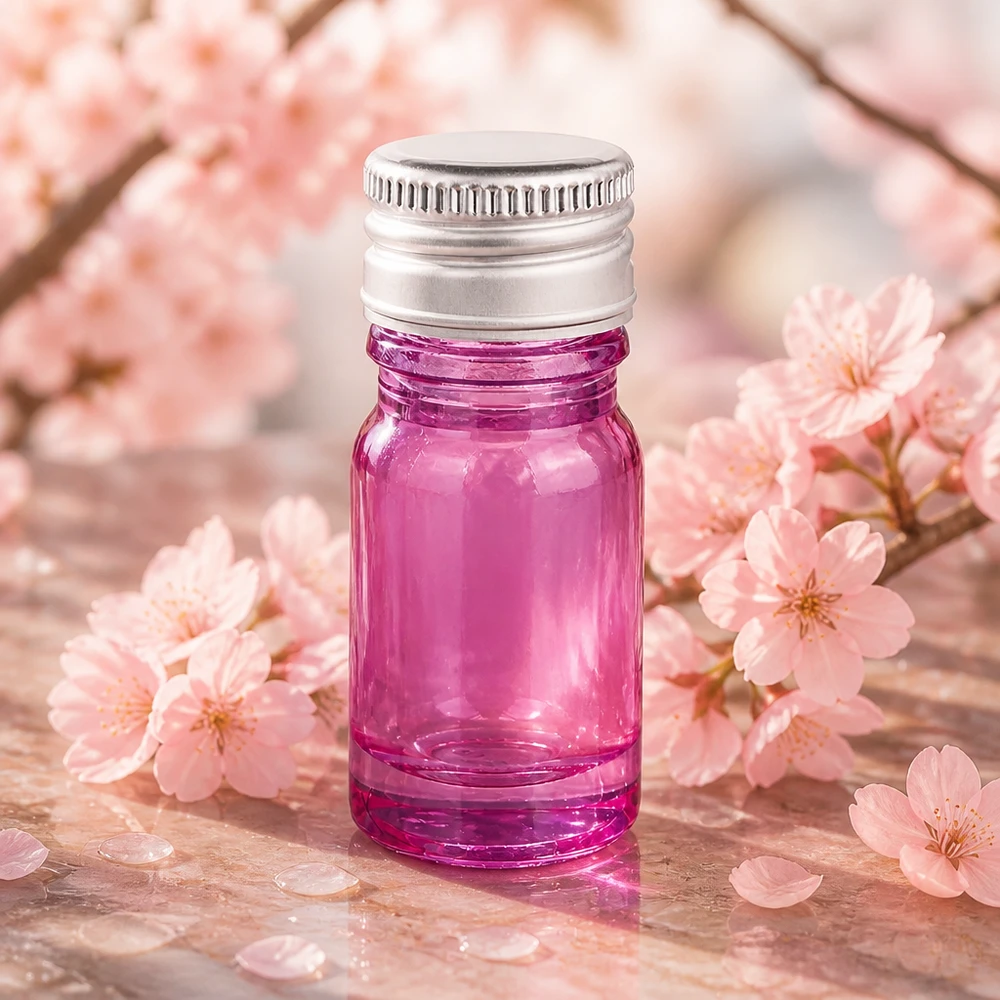 Bottiglia da 5ml tappo a vite 11mm alluminio-argento standard PurpleLine. UT18/5 Flacone piccolo in vetro viola da 5 ml con tappo in alluminio da 11 mm a chiusura ermetica, colore argento