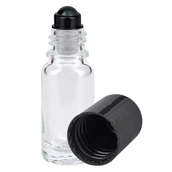 Flacone per deodorante stick in vetro trasparente 10 ml, roll-on vuoto Flacone per deodorante stick in vetro trasparente 10 ml, roll-on vuoto