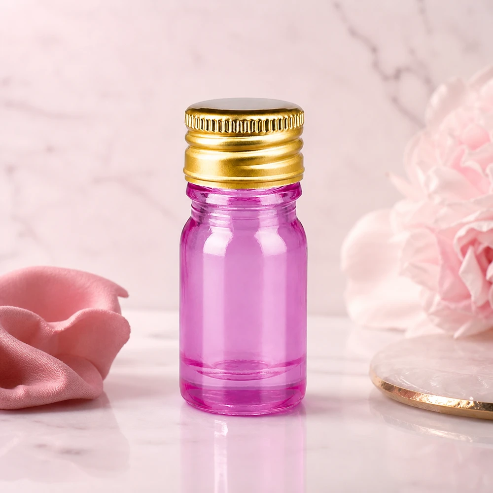 Flacone da 5ml tappo a vite 11mm alluminio oro standard PurpleLine UT18/5 Flacone di vetro premium da 5 ml in materiale di alta qualità in un colore viola di tendenza per chi è attento alla qualità