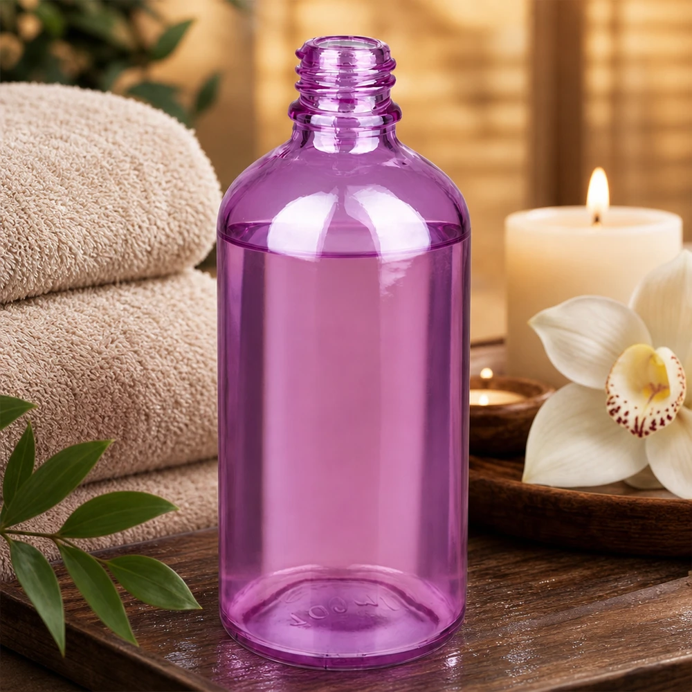 PurpleLine UT18/100 flacone da farmacia in elegante colore viola per prodotti di cura di alta qualità