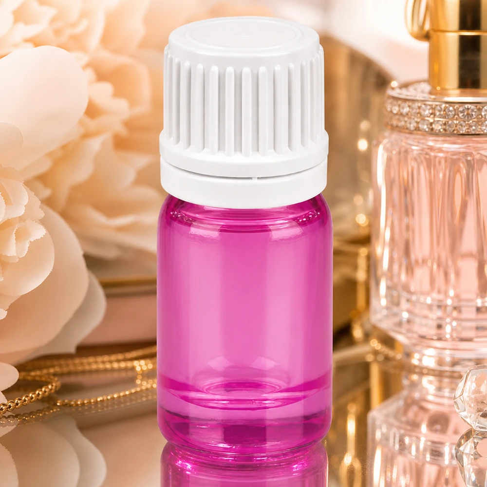 Flacone dosatore PurpleLine da 5 ml, di colore viola, per un'applicazione precisa dei principi attivi.