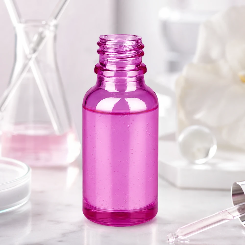 Flacone PurpleLine da 20 ml in viola traslucido con innovativo sistema UNiTWIST
