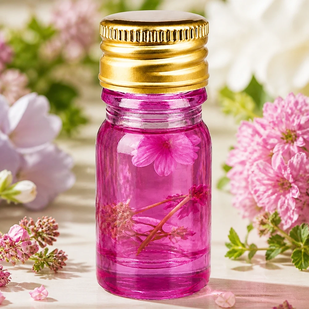 Flacone da 5ml tappo a vite 11mm alluminio oro standard PurpleLine UT18/5 Vetro violetto di qualità da laboratorio da 5 ml con tappo in alluminio per applicazioni farmaceutiche