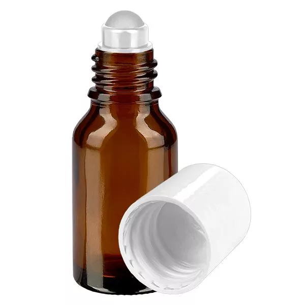 Flacone per deodorante stick in vetro marrone 15 ml, roll-on vuoto Flacone per deodorante stick in vetro marrone 15 ml, roll-on vuoto
