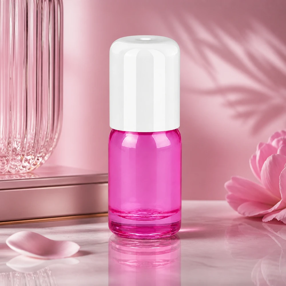 Flacone roll-on da 5 ml bianco standard PurpleLine UT18/5 Flacone roll-on da 5 ml in viola trendy per miscele aromaterapiche professionali STD PurpleLine