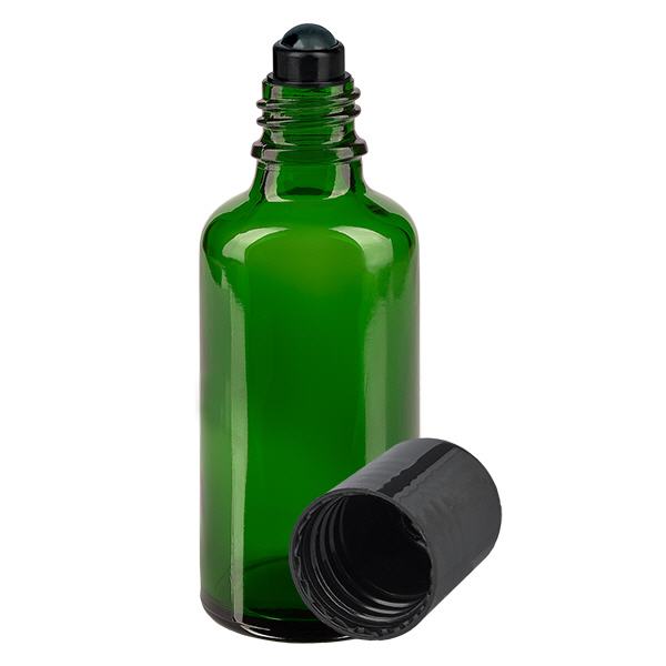 Flacone per deodorante stick in vetro verde 50 ml, roll-on vuoto Flacone per deodorante stick in vetro verde 50 ml, roll-on vuoto