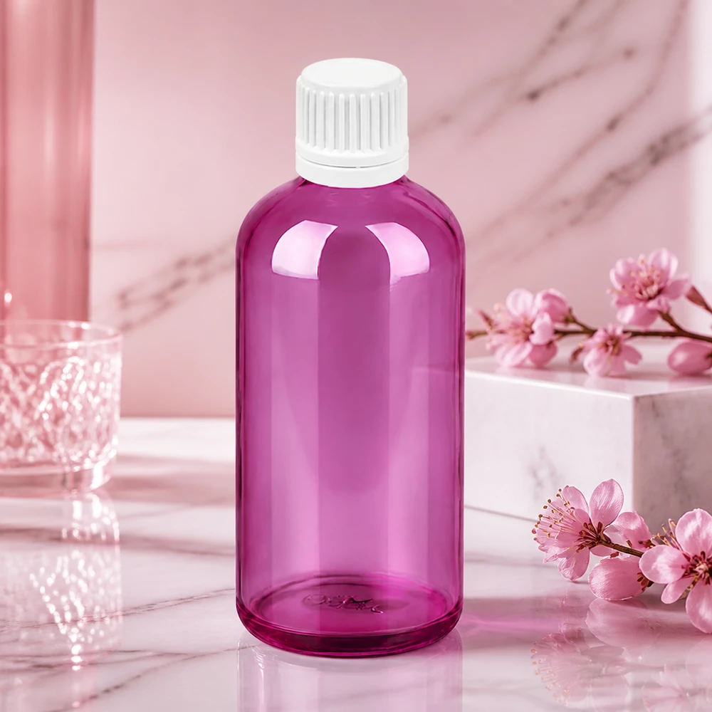 Bottiglia PurpleLine da 100 ml resistente agli agenti chimici con contagocce preciso per scopi scientifici