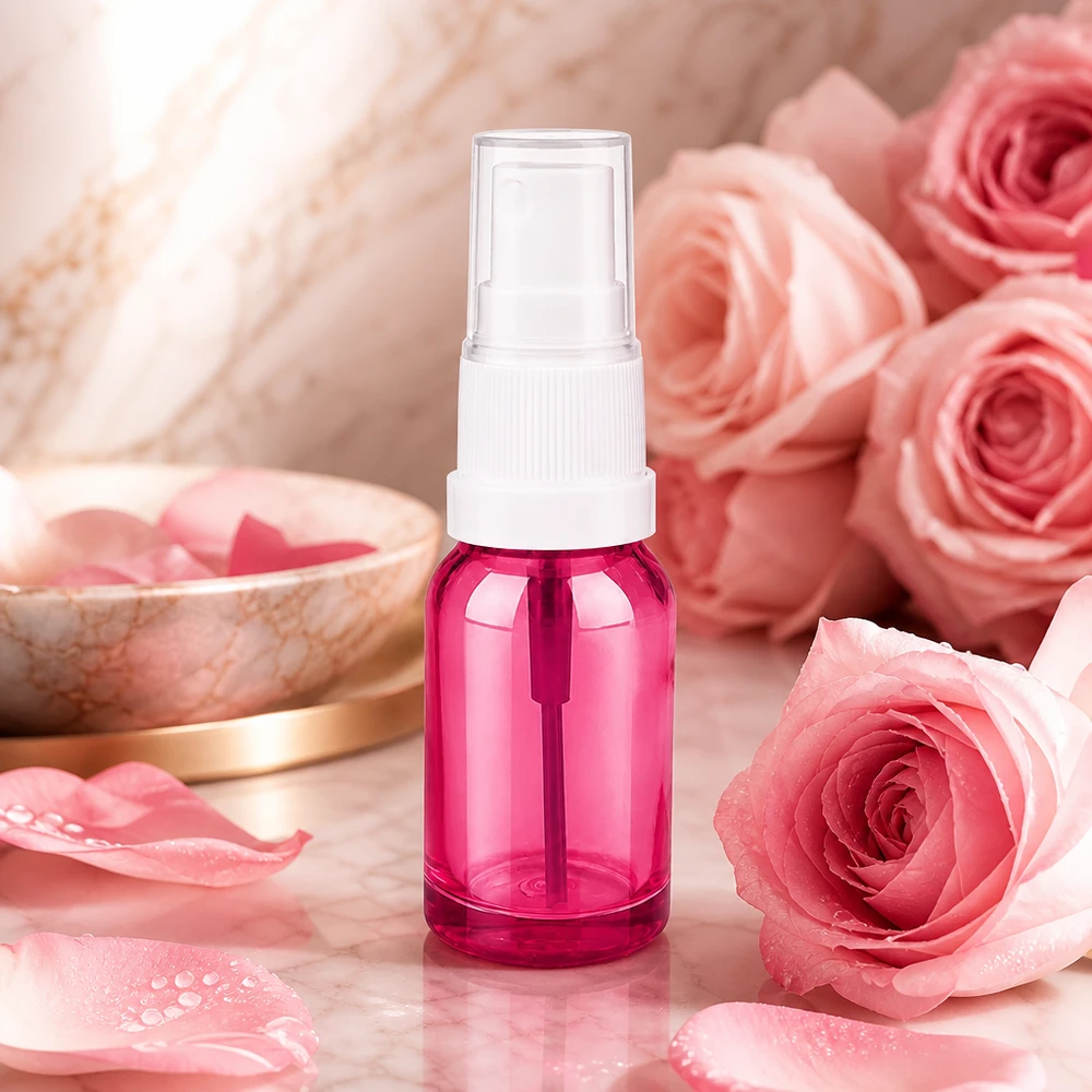 Flacone spray da 10 ml bianco/trasparente Standard PurpleLine UT18/10 Pratico flacone spray 10ml viola trasparente per un dosaggio preciso dei liquidi