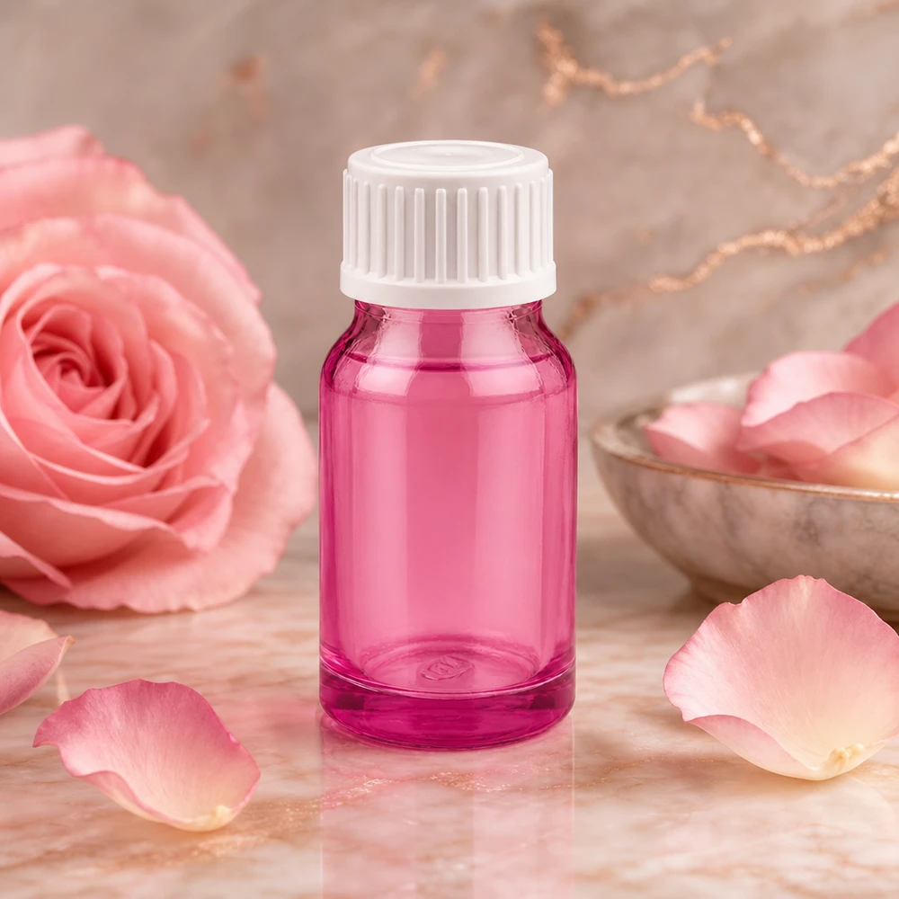 Flacone contagocce da 10 ml 0,9 mm bianco standard PurpleLine. UT18/10 Contenitore a goccia da 10 ml in elegante colore viola, ideale per cosmetici fai da te e rimedi naturali