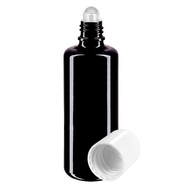 Flacone per deodorante stick in vetro viola 100 ml, roll-on vuoto Flacone per deodorante stick in vetro viola 100 ml, roll-on vuoto