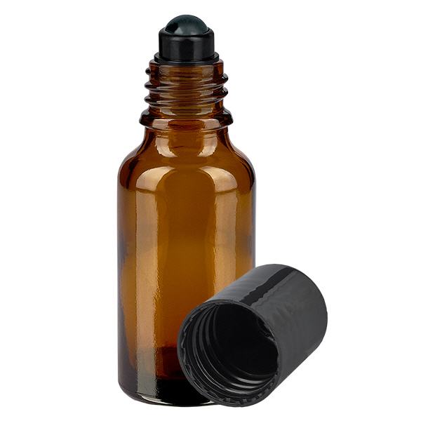 Flacone per deodorante stick in vetro marrone 20 ml, roll-on vuoto Flacone per deodorante stick in vetro marrone 20 ml, roll-on vuoto