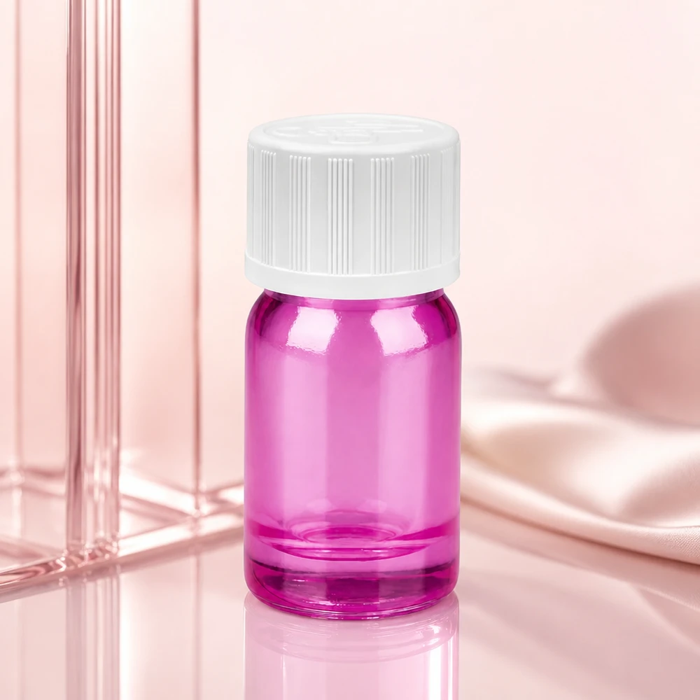 Flacone contagocce sterile da 5 ml in viola per applicazioni farmaceutiche e tinture
