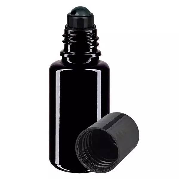 Flacone per deodorante stick in vetro viola 20 ml, roll-on vuoto Flacone per deodorante stick in vetro viola 20 ml, roll-on vuoto
