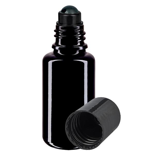Flacone per deodorante stick in vetro viola 20 ml, roll-on vuoto Flacone per deodorante stick in vetro viola 20 ml, roll-on vuoto
