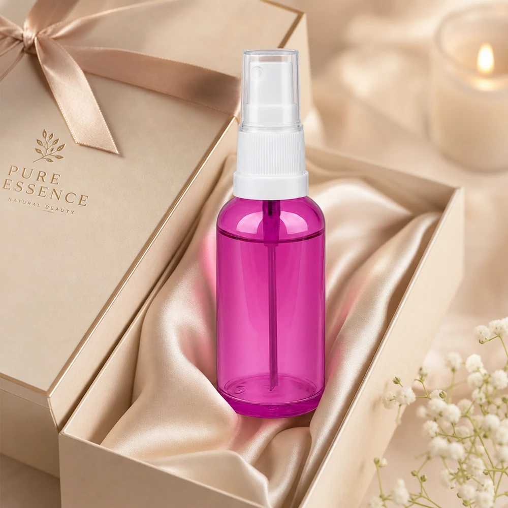 Pratico flacone spray da 50 ml con nebulizzazione fine per una distribuzione uniforme del prodotto