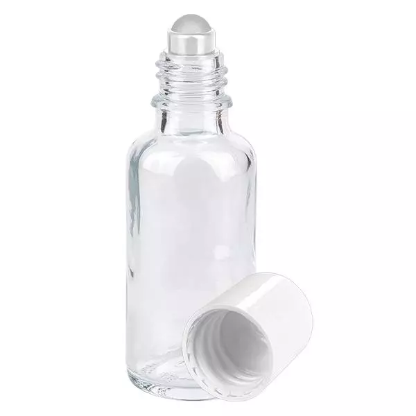 Flacone per deodorante stick in vetro trasparente 30 ml, roll-on vuoto Flacone per deodorante stick in vetro trasparente 30 ml, roll-on vuoto