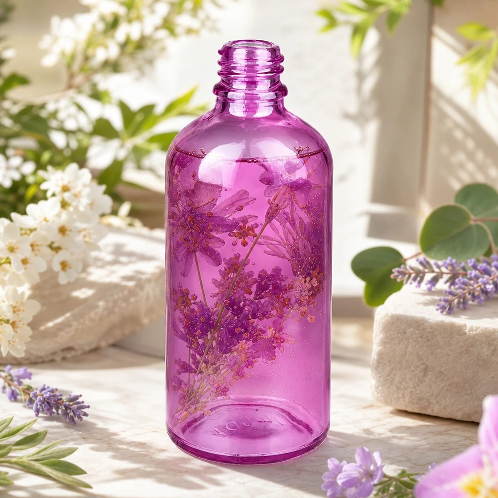 Flacone da farmacia compatto da 100 ml PurpleLine, perfetto formato da viaggio e da borsetta