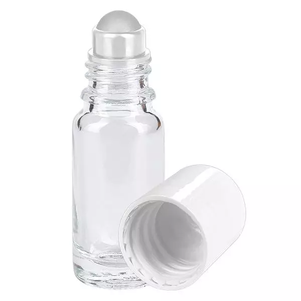 Flacone per deodorante stick in vetro trasparente 10 ml, roll-on vuoto Flacone per deodorante stick in vetro trasparente 10 ml, roll-on vuoto