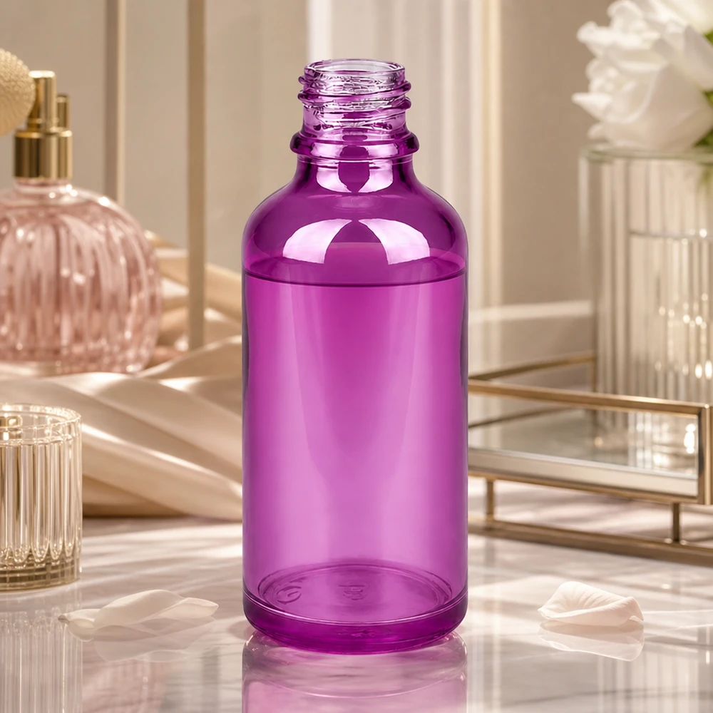 50ml PurpleLine UT18/50 UNiTWIST vetro viola con forma classica da farmacia per laboratori e ambulatori