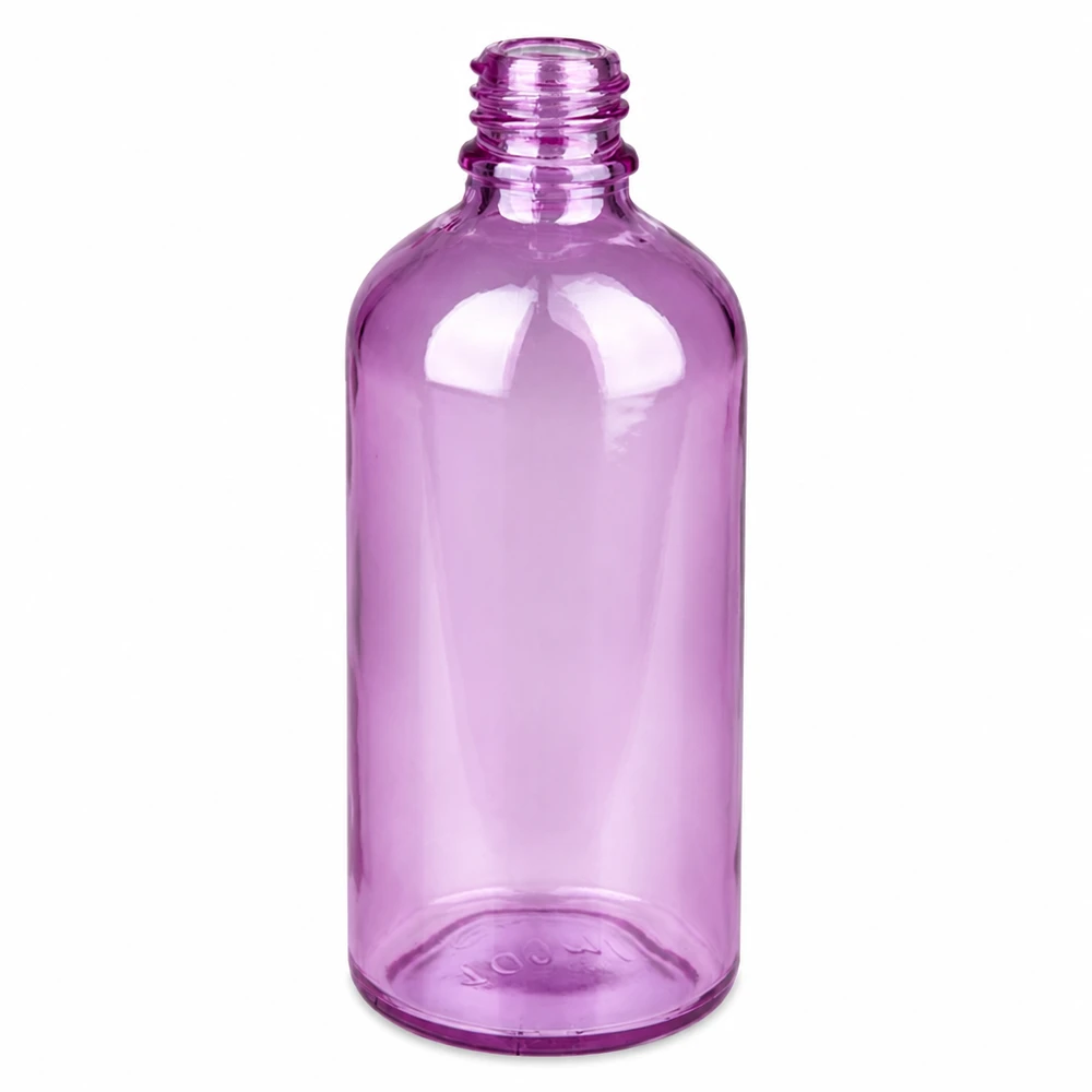 Bottiglia piccola PurpleLine da 100 ml in viola per applicazioni farmaceutiche UT18/100