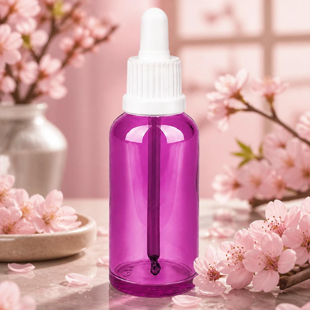 Purple Line Flacone contagocce da 50 ml con dosatore preciso per cosmetici liquidi