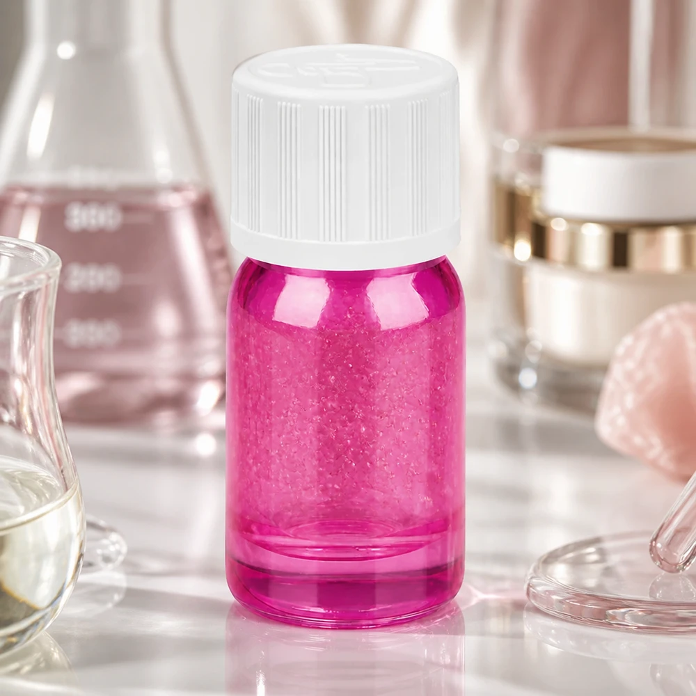 Flacone di protezione dalla luce da 5 ml in vetro colorato con tappo antimanomissione per i principi attivi