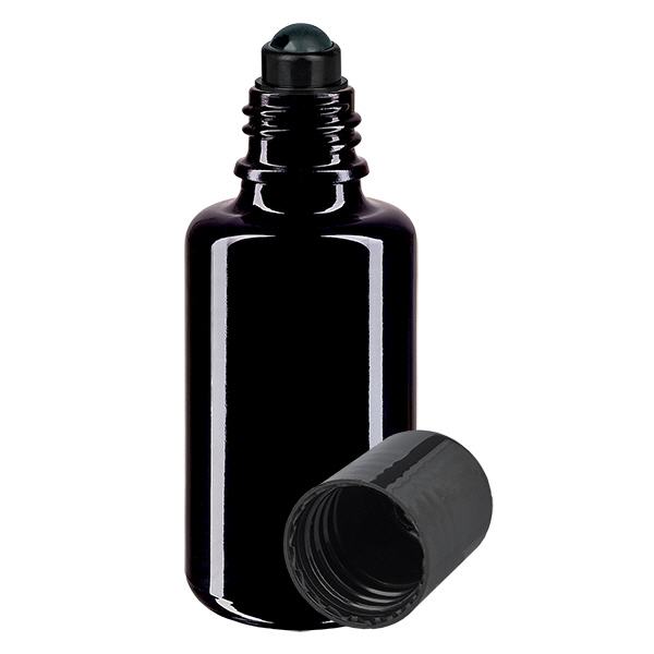 Flacone per deodorante stick in vetro viola 30 ml, roll-on vuoto Flacone per deodorante stick in vetro viola 30 ml, roll-on vuoto