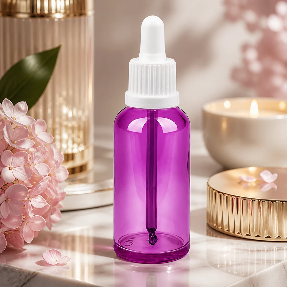 Pratico flacone da 50 ml con tappo a pipetta bianco per porzionare con precisione piccole quantità