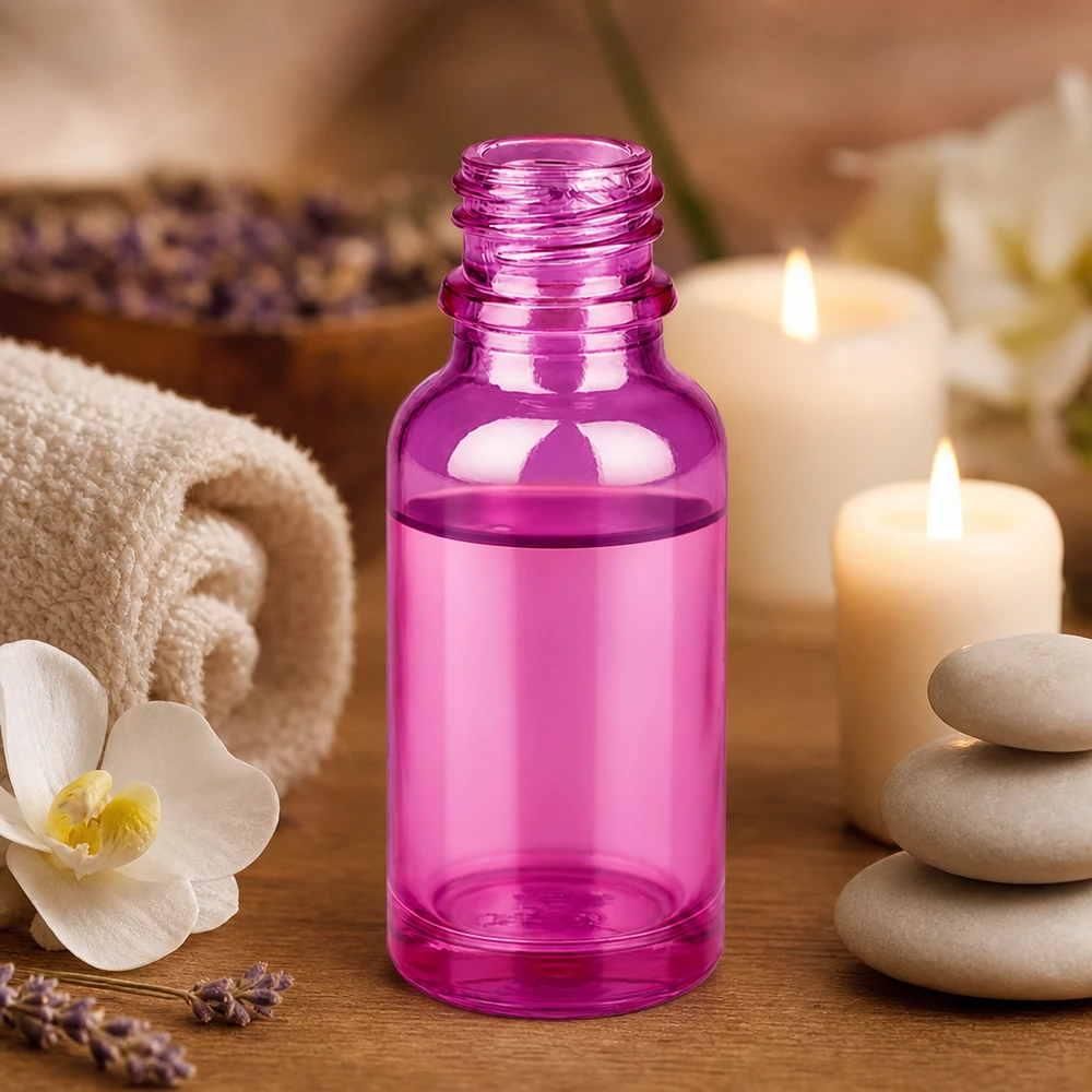 Flacone da 20 ml per farmacia PurpleLine con tappo UNiTWIST UT18/20 in un moderno design viola