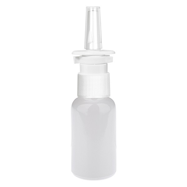 Flacone spray nasale da 20 ml bianco/trasparente STD WhiteLine UT18/20