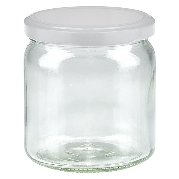 Bicchiere rotondo da 408 ml con coperchio BasicSeal bianco UNiTWIST