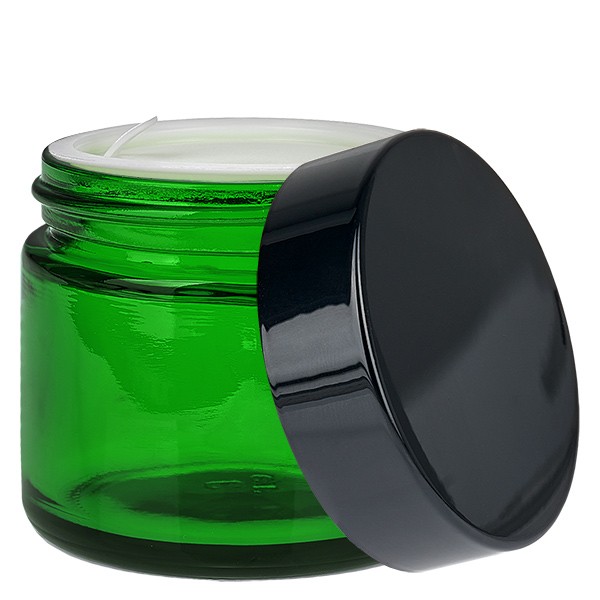 Barattolo di vetro 60ml verde con coperchio UNiTWIST
