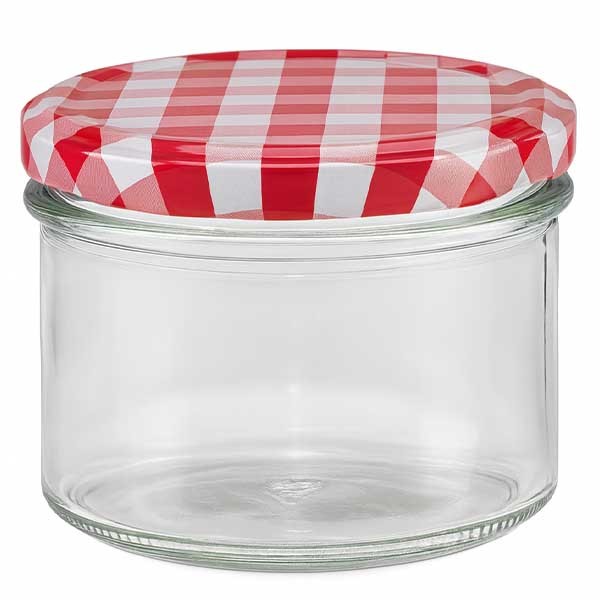 Bicchiere da 225ml + coperchio BasicSeal rosso/bianco UNiTWiST