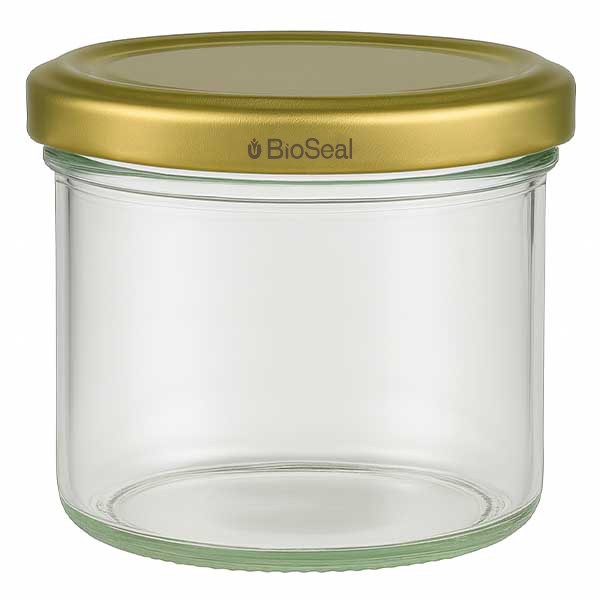 Bicchiere da 225 ml con coperchio BioSeal oro UNiTWIST