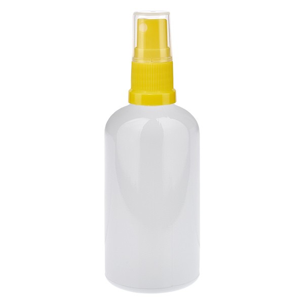 Flacone spray da 100 ml giallo/trasparente STD WhiteLine UT18/100