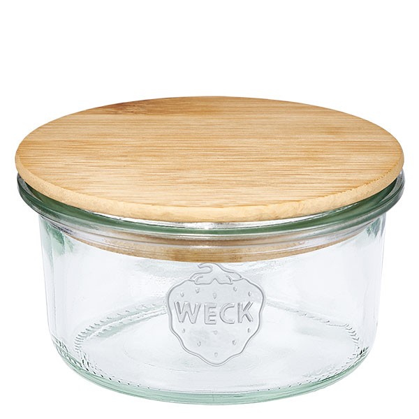 Barattolo a forma conica WECK 165 ml con tappo in legno