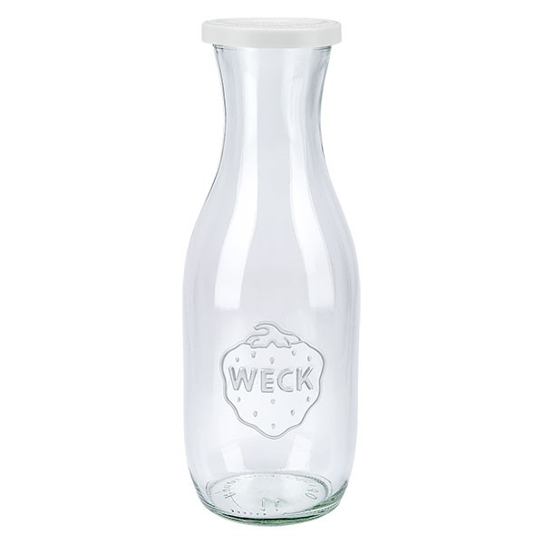 Bottiglia per succo di frutta WECK 1062 ml con tappo salvafreschezza