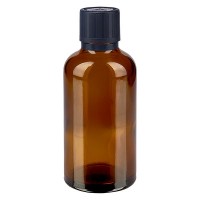 Flacone da farmacia 50 ml colore marrone con tappo contagocce premium 1 mm, dispositivo di blocco per i bambini e simbolo di avvertimento per persone cieche,... Flacone da farmacia 50 ml colore marrone con tappo contagocce premium 1 mm, dispositivo di blocco per i bambini e simbolo di avvertimento per persone cieche, antimanomissione