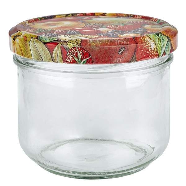 Bicchiere da 260 ml + coperchio BasicSeal decorazione frutta UNiTWIST