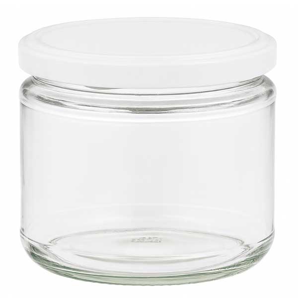 Bicchiere rotondo da 330 ml con coperchio BasicSeal bianco UNiTWIST