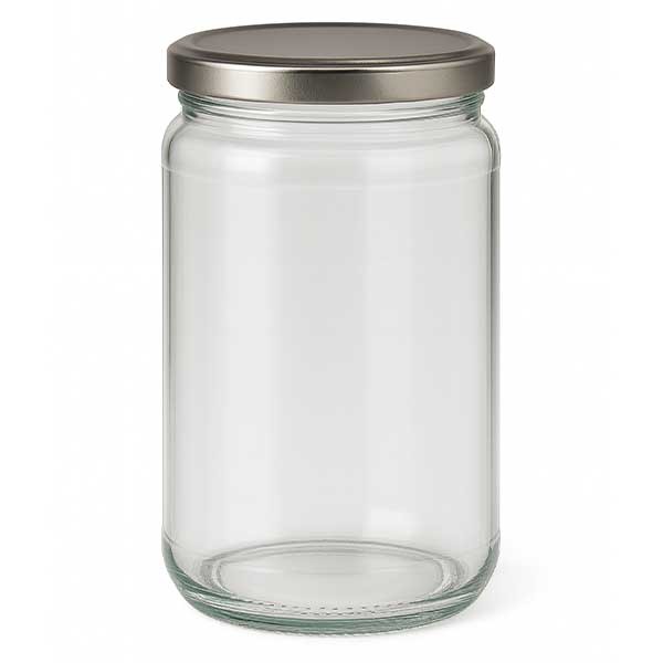 Bicchiere rotondo da 305 ml con coperchio BasicSeal argento UNiTWiST